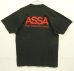 画像5: 90'S ASSA シングルステッチ 両面プリント ポケット付き 半袖 Tシャツ ブラック USA製 (VINTAGE)