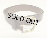 00'S EDDIE BAUER "SOLID BRASSバックル" レザーベルト ブラウン USA製 (VINTAGE)