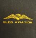 画像3: 80'S SLED AVIATION シングルステッチ 両面プリント 半袖 Tシャツ ブラック USA製 (VINTAGE)