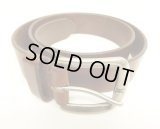 90'S GAP "SOLID BRASSバックル" レザーベルト ブラウン (VINTAGE)