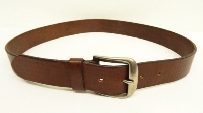 画像2: 90'S GAP "SOLID BRASSバックル" レザーベルト ブラウン (VINTAGE)