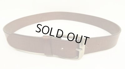 画像2: 90'S GAP "SOLID BRASSバックル" レザーベルト ブラウン (VINTAGE)