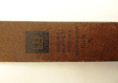 画像3: 90'S GAP "SOLID BRASSバックル" レザーベルト ブラウン (VINTAGE)