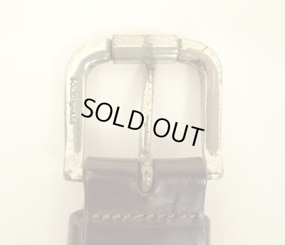 画像5: 00'S EDDIE BAUER "SOLID BRASSバックル" レザーベルト ブラウン USA製 (VINTAGE)