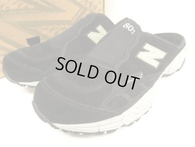 画像1: NEW BALANCE 801 "ALL TERRAIN" スウェード スリッポン ブラック 箱付き (DEADSTOCK)
