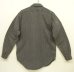 画像4: 80'S RALPH LAUREN "白タグ" メタルボタン ブラックシャンブレー ワークシャツ ストライプ (VINTAGE) (4)