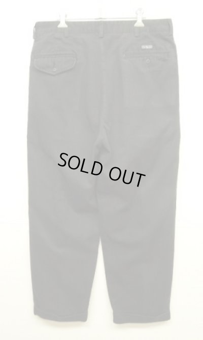 画像3: 90'S RALPH LAUREN "HAMMOND PANT" ツープリーツ チノパンツ ブラック (VINTAGE)