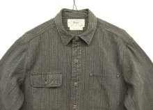 他の写真1: 80'S RALPH LAUREN "白タグ" メタルボタン ブラックシャンブレー ワークシャツ ストライプ (VINTAGE)