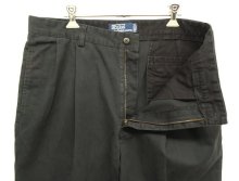 他の写真1: 90'S RALPH LAUREN "HAMMOND PANT" ツープリーツ チノパンツ ブラック (VINTAGE)