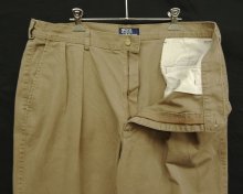 他の写真1: 90'S RALPH LAUREN ツープリーツ チノパンツ ライトブラウン USA製 (VINTAGE)
