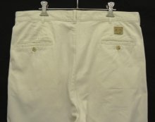 他の写真3: 90'S RALPH LAUREN "ボックスロゴ" ツープリーツ チノパンツ オフホワイト USA製 (VINTAGE)