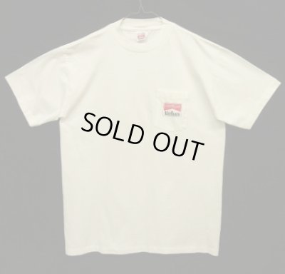 画像3: 90'S MARLBORO 両面プリント ポケット付き 半袖 Tシャツ ホワイト USA製 (VINTAGE)