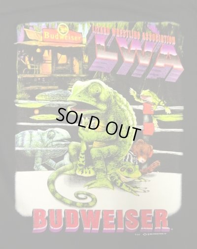 画像2: 90'S BUDWEISER 両面プリント 半袖 Tシャツ ブラック (VINTAGE)