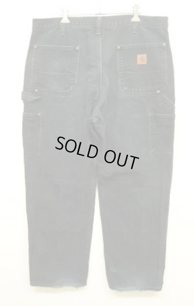 画像3: CARHARTT ダブルニー ダック ペインターパンツ ブラック W36L30 メキシコ製 (VINTAGE)