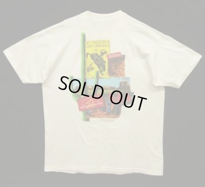 画像1: 90'S MARLBORO 両面プリント ポケット付き 半袖 Tシャツ ホワイト USA製 (VINTAGE)