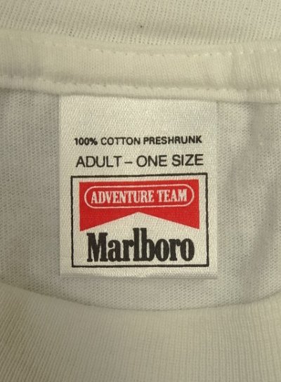 画像4: 90'S MARLBORO 両面プリント ポケット付き 半袖 Tシャツ ホワイト USA製 (VINTAGE)