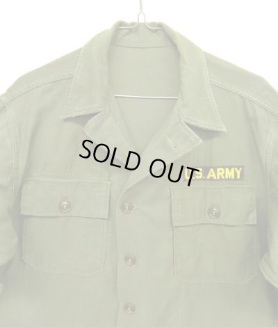 画像3: 50'S アメリカ軍 US ARMY "1st MODEL" OG107 コットンサテン ユーティリティシャツ (VINTAGE)