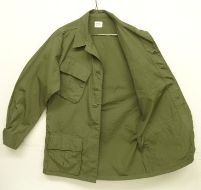 画像4: 60'S アメリカ軍 US ARMY "JUNGLE FATIGUE" リップストップ ファティーグジャケット S-R (DEADSTOCK)