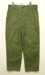 60'S アメリカ軍 US ARMY "OG107" コットンサテン ベイカーパンツ W34L33 (VINTAGE)