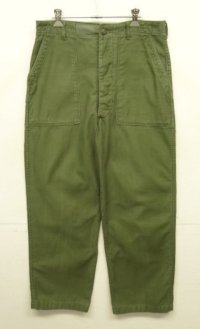 60'S アメリカ軍 US ARMY "OG107" コットンサテン ベイカーパンツ W34L33 (VINTAGE)