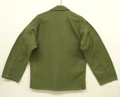 画像4: 50'S アメリカ軍 US ARMY "1st MODEL" OG107 コットンサテン ユーティリティシャツ (VINTAGE)