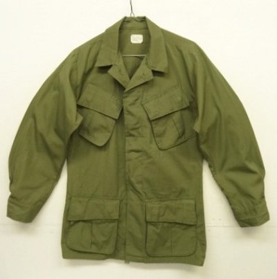 画像1: 70'S アメリカ軍 US ARMY "JUNGLE FATIGUE" リップストップ ファティーグジャケット XS-R (DEADSTOCK)