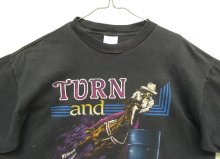 他の写真1: 90'S PANHANDLE SLIM "TURN AND BURN" シングルステッチ 半袖 Tシャツ ブラック USA製 (VINTAGE)