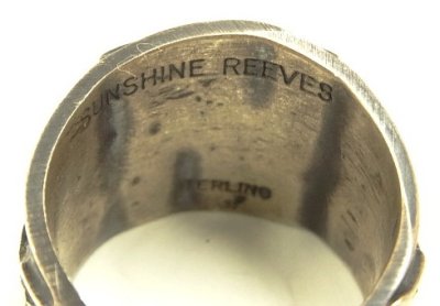 画像5: ナバホ族 インディアンジュエリー "SUNSHINE REEVES" スワスティカ＆アロー シルバーリング (NEW)