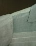 画像4: 60'S BENHIL レーヨン 半袖 オープンカラーシャツ ブルーグレー (VINTAGE) (4)