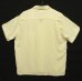 画像3: 60'S LUCERNE レーヨン 半袖 BDシャツ オフホワイト (VINTAGE) (3)