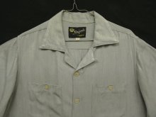 他の写真1: 60'S KING LOUIE レーヨン 半袖 ボーリングシャツ グレー (VINTAGE)