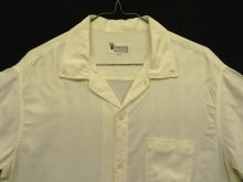他の写真1: 60'S LUCERNE レーヨン 半袖 BDシャツ オフホワイト (VINTAGE)