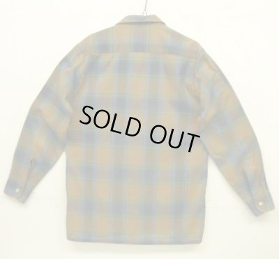 画像3: 60'S TOWNCRAFT 長袖 オープンカラーシャツ チェック柄 (VINTAGE)