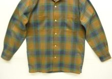 他の写真3: 60'S TOWNCRAFT 長袖 オープンカラーシャツ チェック柄 (VINTAGE)