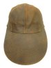 画像2: 90'S ORVIS レザー ロングビルキャップ ブラウン USA製 (VINTAGE) (2)