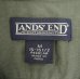 画像2: 90'S LANDS' END シルク/リネン 半袖 オープンカラーシャツ ダークグレー (VINTAGE) (2)