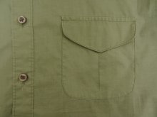 他の写真2: 90'S PERRY ELLIS コットン 半袖 ボックスシャツ カーキ (VINTAGE)