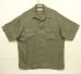 画像1: 90'S PERRY ELLIS シルク 半袖 オープンカラーシャツ カーキ (VINTAGE) (1)