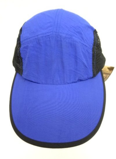 画像2: 90'S MENTAL HEADGEAR サイドメッシュ ナイロン 5パネルキャップ ブルー/ブラック (DEADSTOCK)