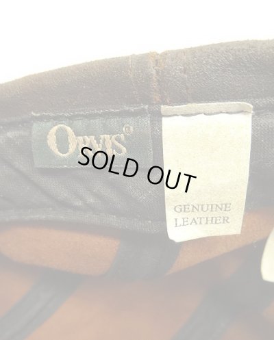画像6: 90'S ORVIS レザー ロングビルキャップ ブラウン USA製 (VINTAGE)