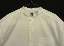 他の写真1: 90'S GAP 旧タグ ポプリン バンドカラーシャツ ホワイト (VINTAGE)