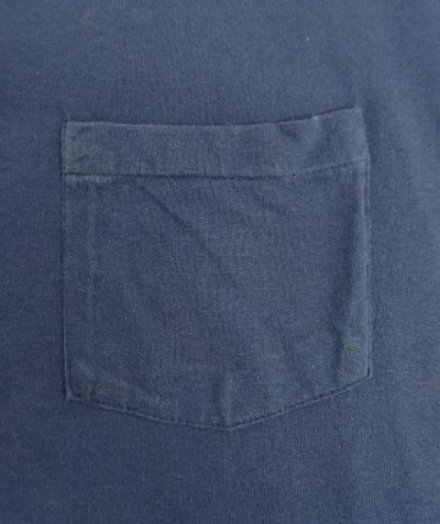 画像3: 90'S HANES シングルステッチ ポケット付き 半袖 Tシャツ ネイビー (VINTAGE)