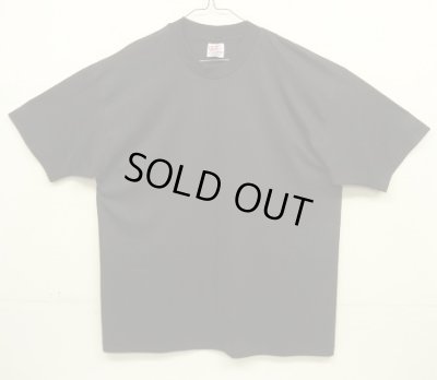画像1: 90'S HANES "HEAVYWEIGHT 50/50" シングルステッチ 半袖 Tシャツ ブラック USA製 (DEADSTOCK)
