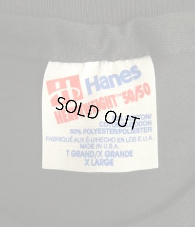 画像2: 90'S HANES "HEAVYWEIGHT 50/50" シングルステッチ 半袖 Tシャツ ブラック USA製 (DEADSTOCK)
