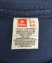 画像2: 90'S HANES シングルステッチ ポケット付き 半袖 Tシャツ ネイビー (VINTAGE) (2)