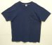 画像1: 90'S HANES シングルステッチ ポケット付き 半袖 Tシャツ ネイビー (VINTAGE) (1)