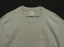 他の写真1: 90'S HANES シングルステッチ ポケット付き 半袖 Tシャツ グレー (VINTAGE)