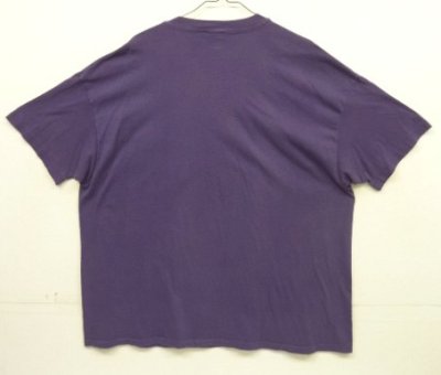 画像4: 90'S HANES シングルステッチ ポケット付き 半袖 Tシャツ グレープ (VINTAGE)