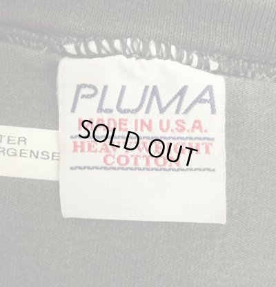 画像2: 90'S PLUMA ヘビーウエイト 半袖 Tシャツ フェードブラック USA製 (VINTAGE)