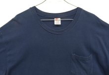 他の写真1: 90'S HANES シングルステッチ ポケット付き 半袖 Tシャツ ネイビー (VINTAGE)